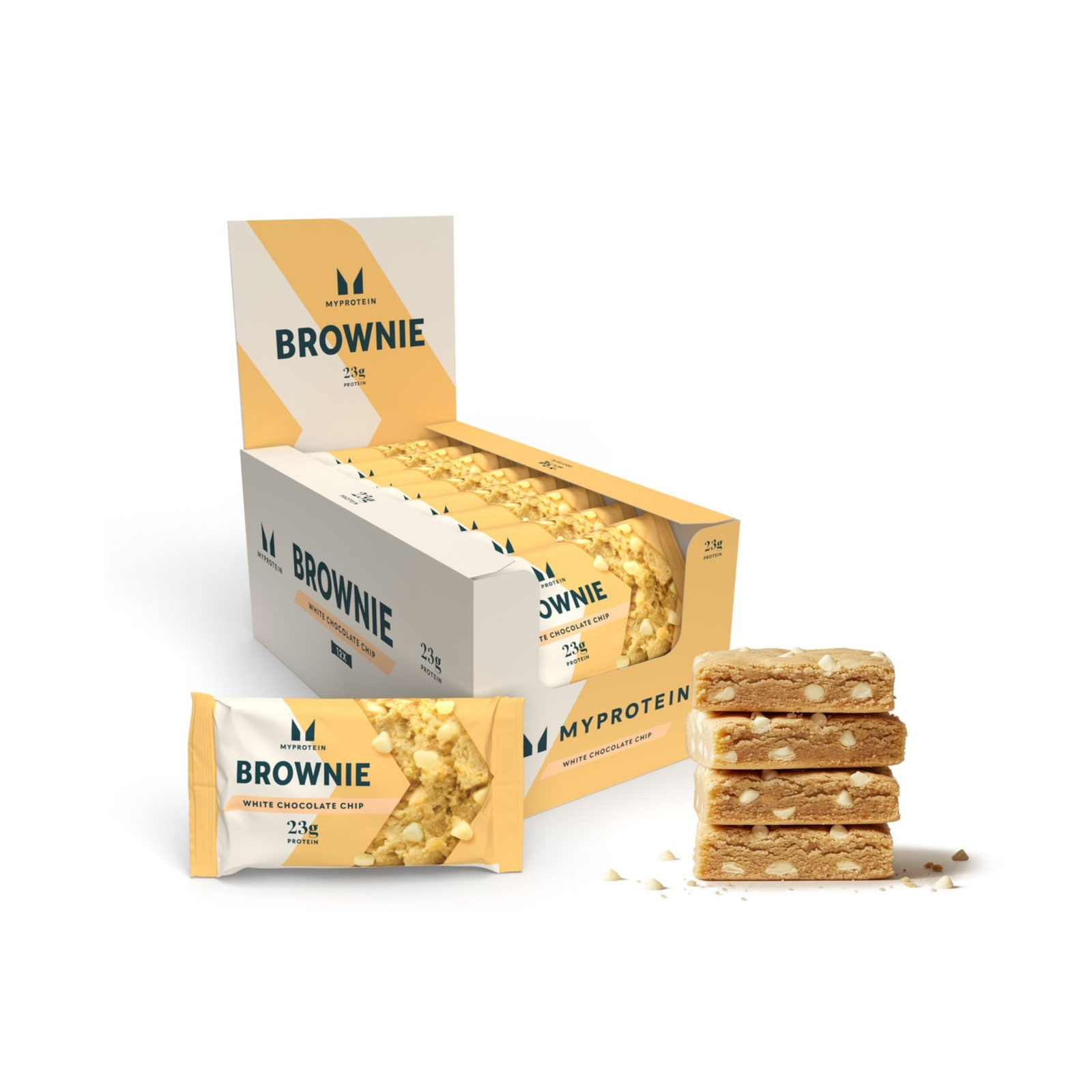 MyProtein - Protein Brownie - White Chocolate Chip - 12 Pack