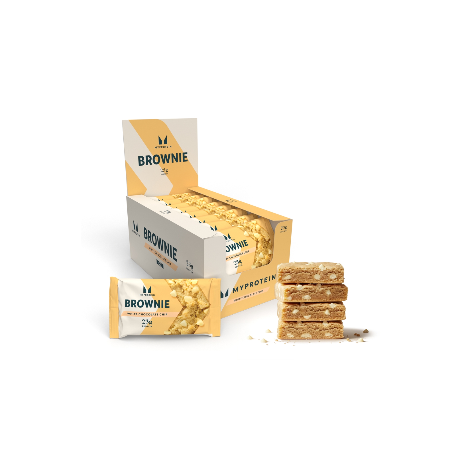 Myprotein UK MyProtein Protein Brownie - 12 x 75g - White Chocolate Chip