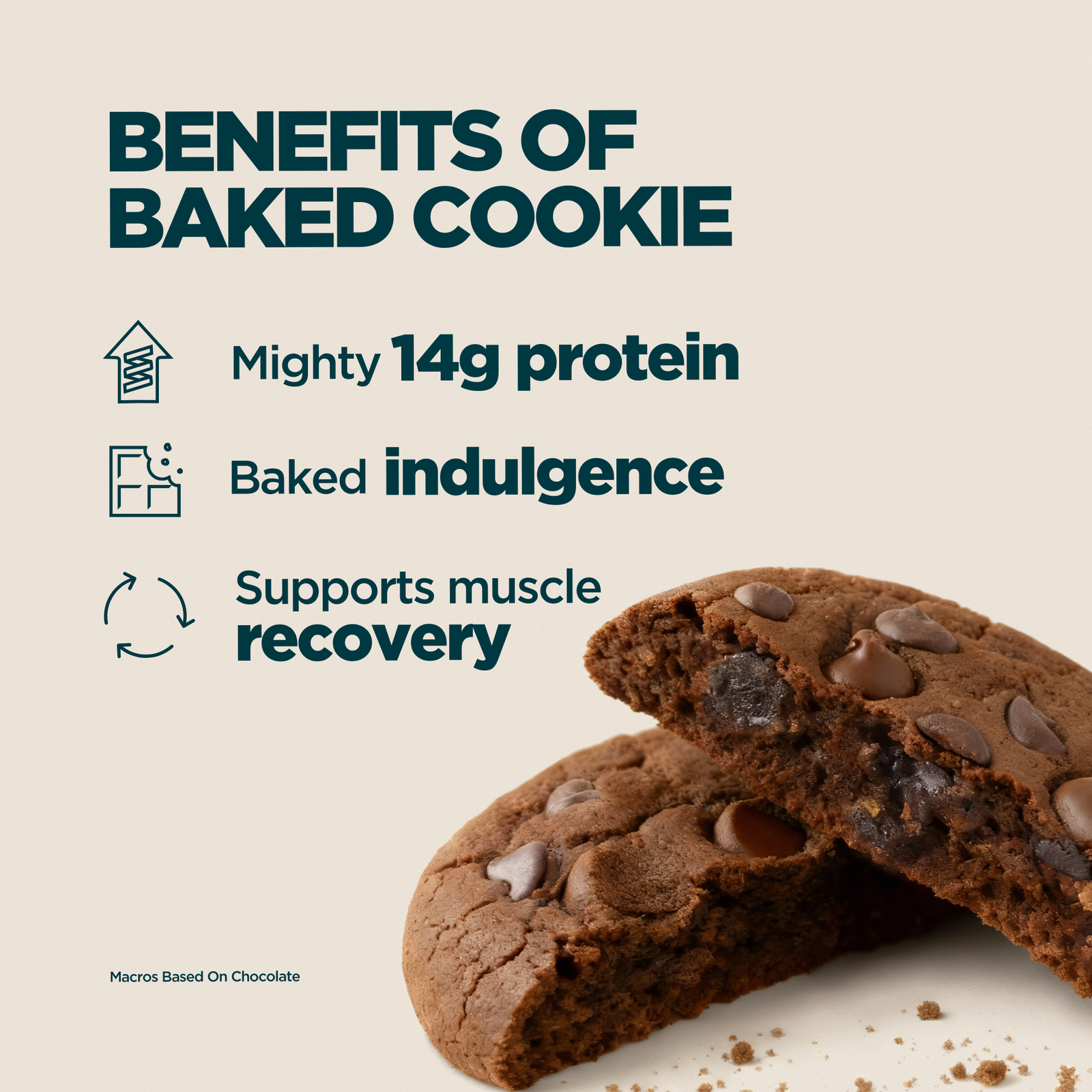 Myprotein Baked Protein Cookie - 12 x 65g - White Chocolate and Raspberry (Oat)