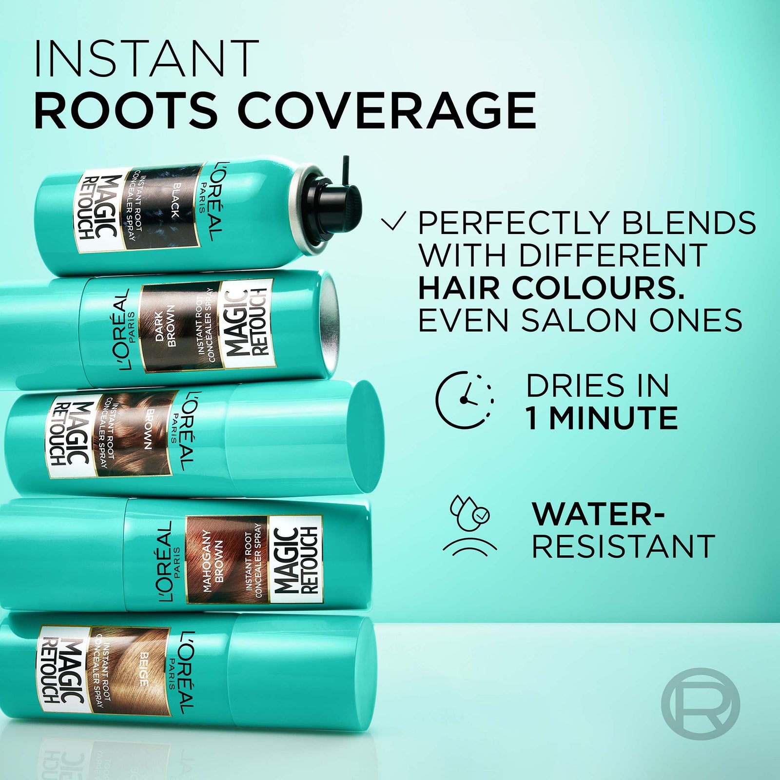 L’Oréal Paris Magic Retouch Temporary Instant Root Concealer Spray 75ml (Various Colours) - Dark Brown 4