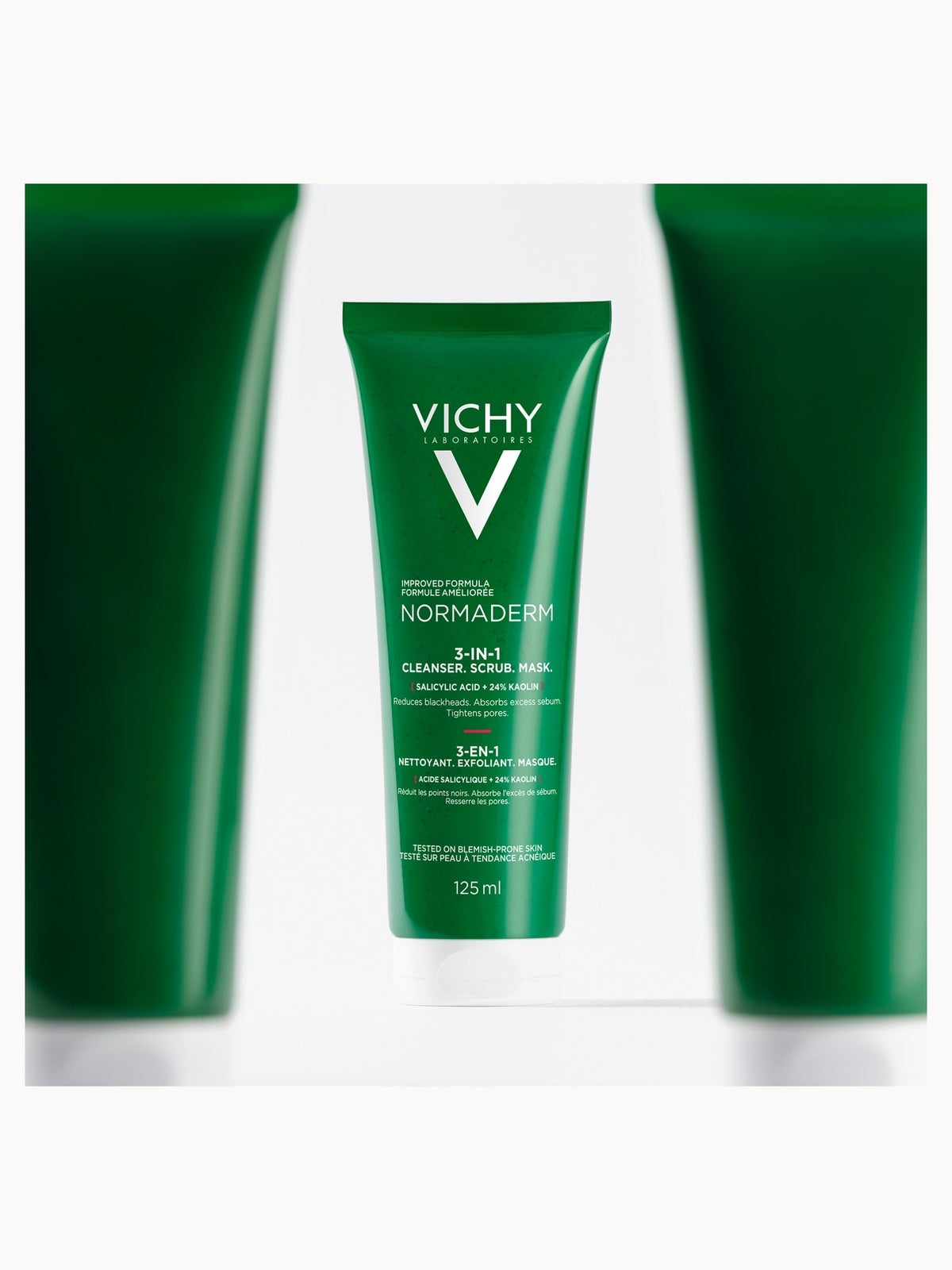 VICHY Normaderm 3-in-1 Cleansing + Scrub + Mask 125ml 2