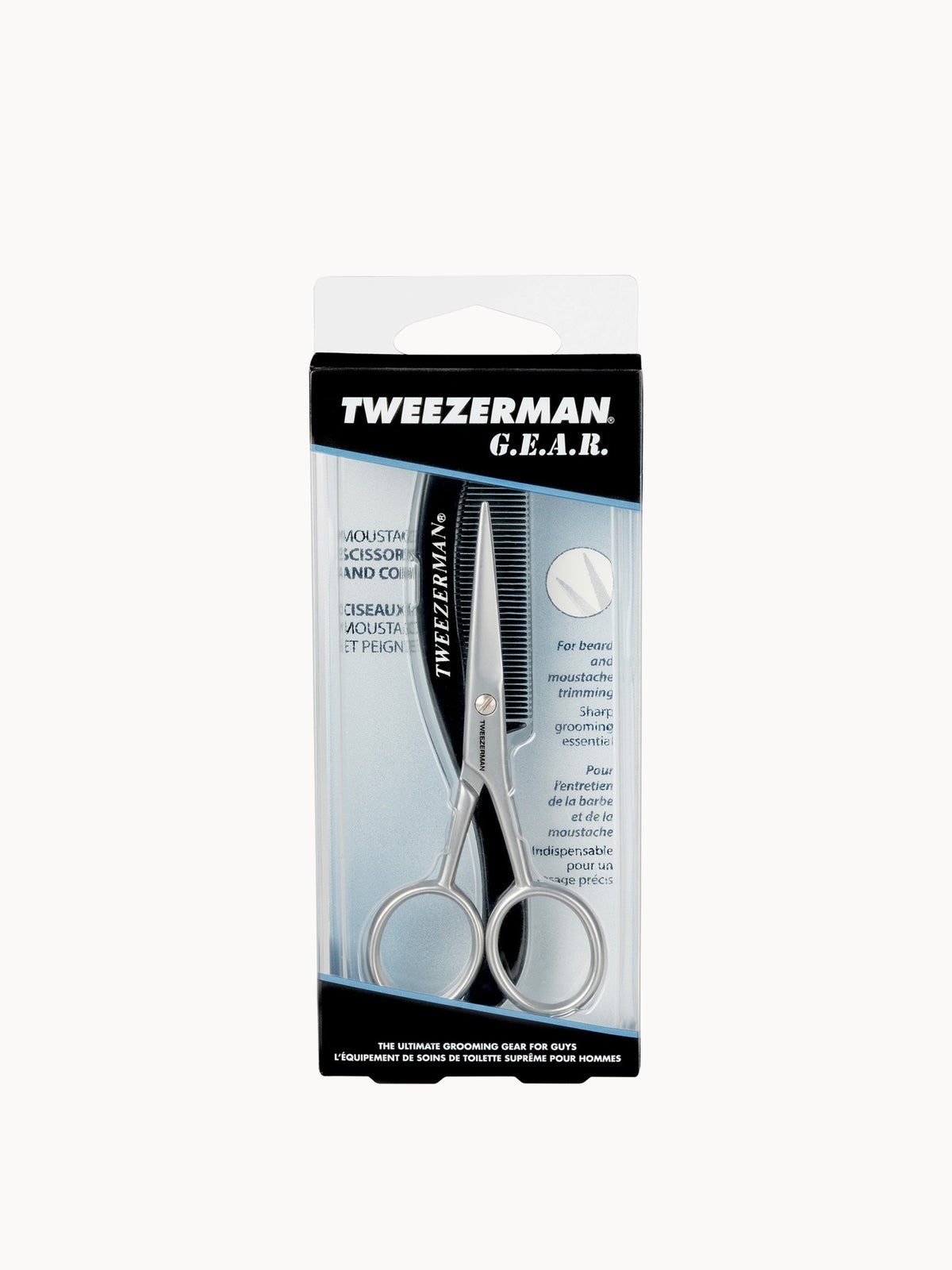 Tweezerman G.E.A.R. Moustache Scissors & Comb, photo 3