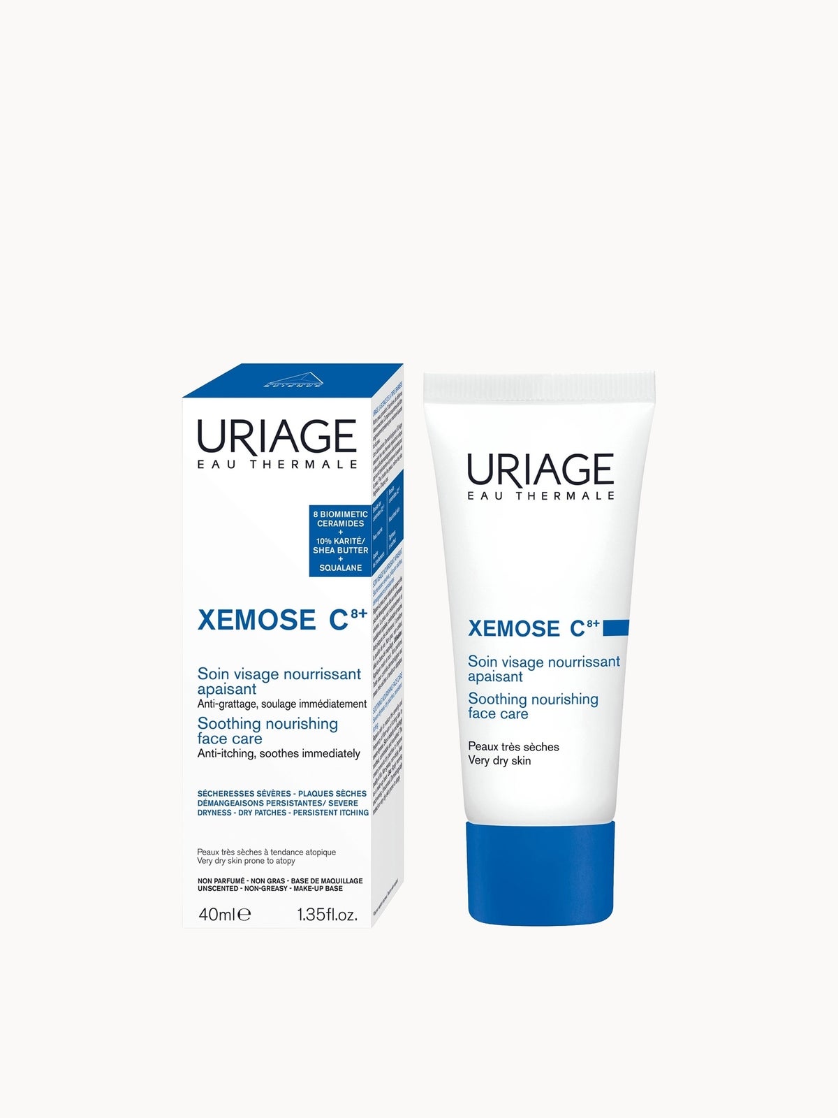 Uriage Xemose C8+ Soothing Nourishing Face Care 40ml 2