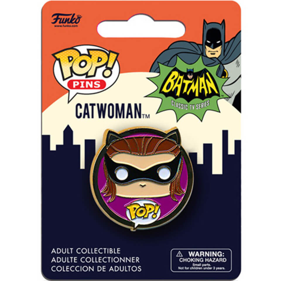 Dc Comics Batman Classic 1966 Catwoman Funko Pop! Pin