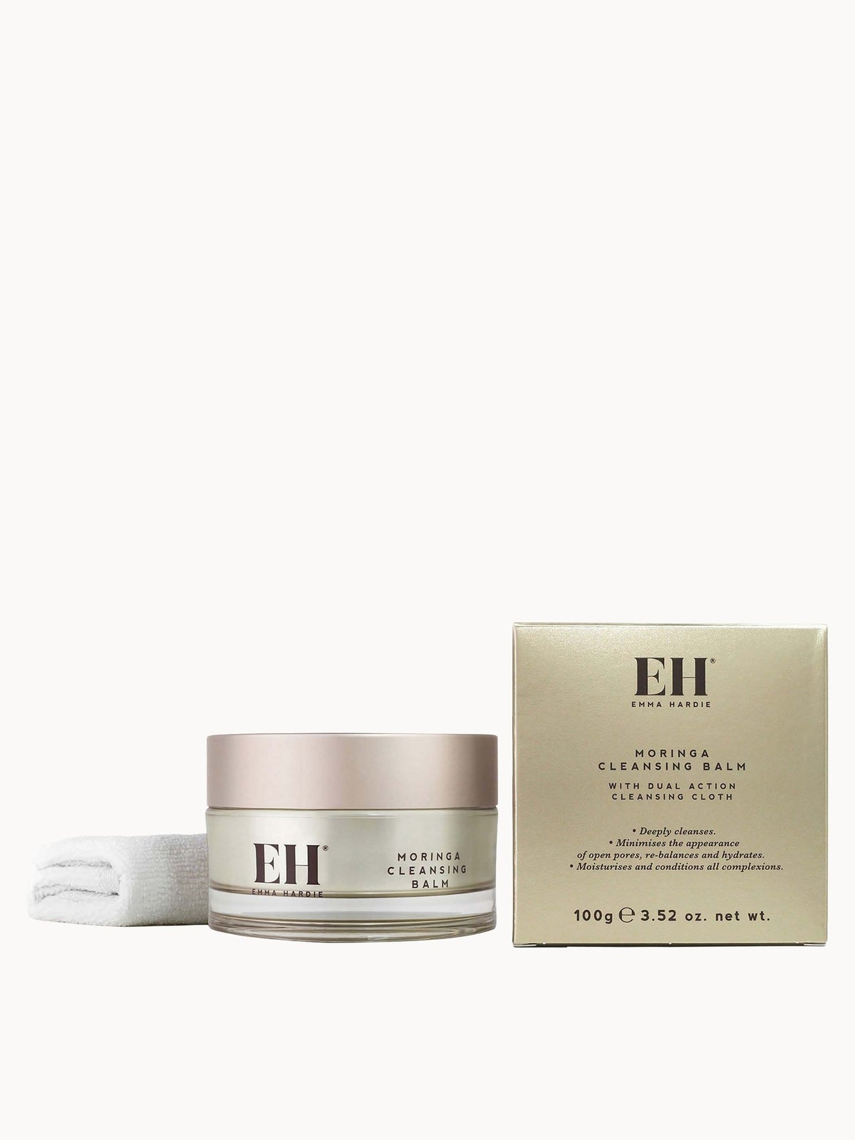 Emma Hardie Moringa Cleansing Balm with Professional Cleansing Cloth 100g 2