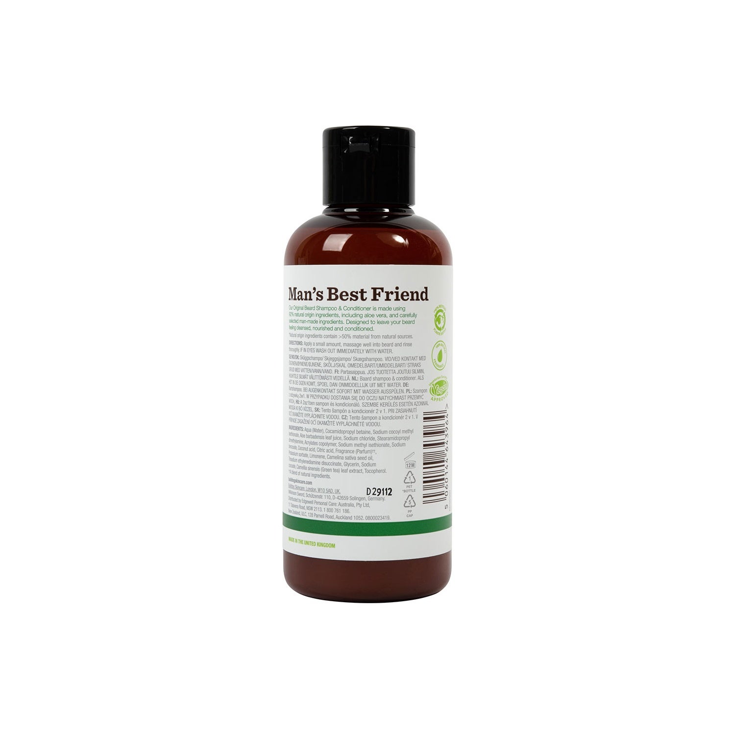 Bulldog Original Beard Shampoo & Conditioner 200ml
