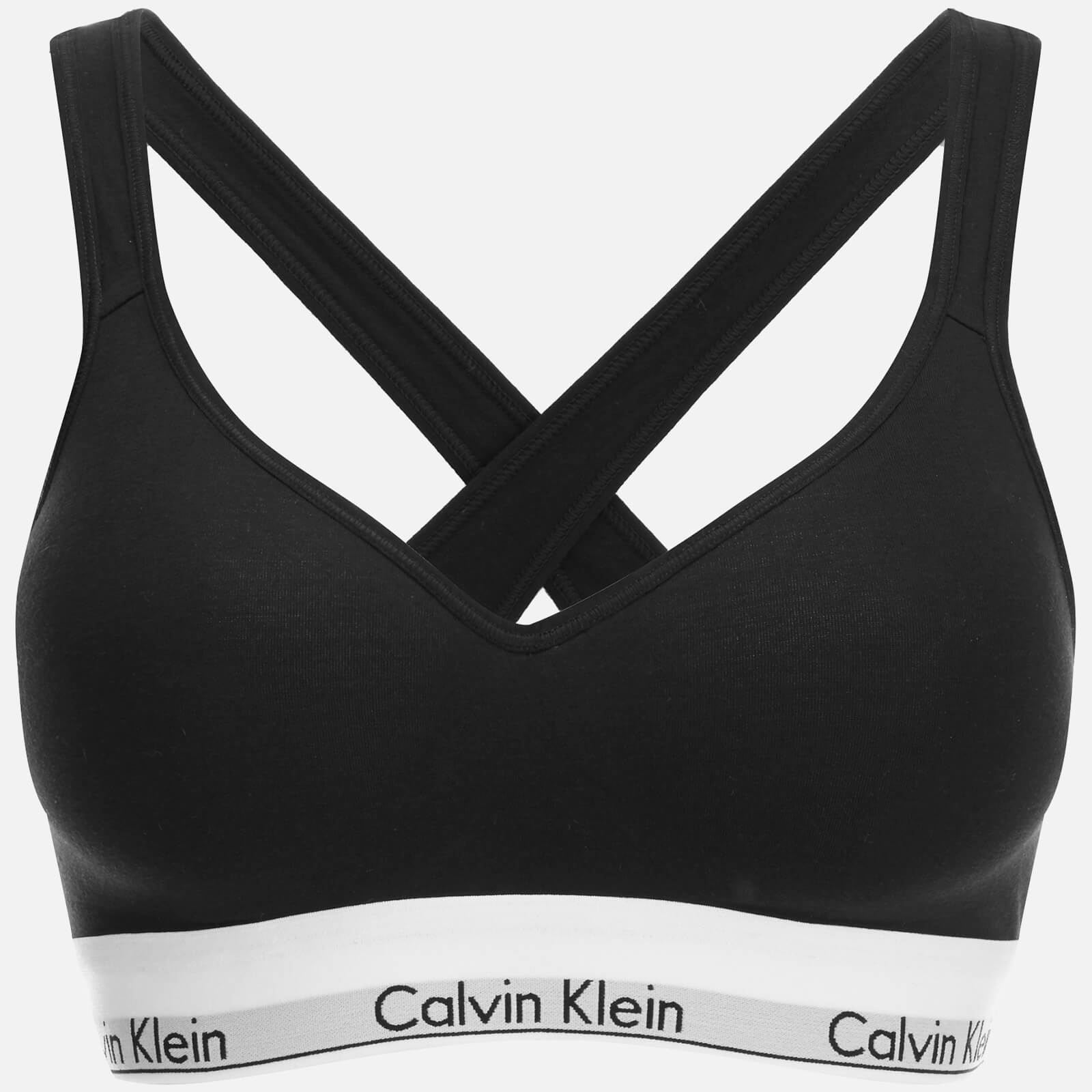 Calvin Klein Women`s Modern Cotton Lift Bralette - Black - L