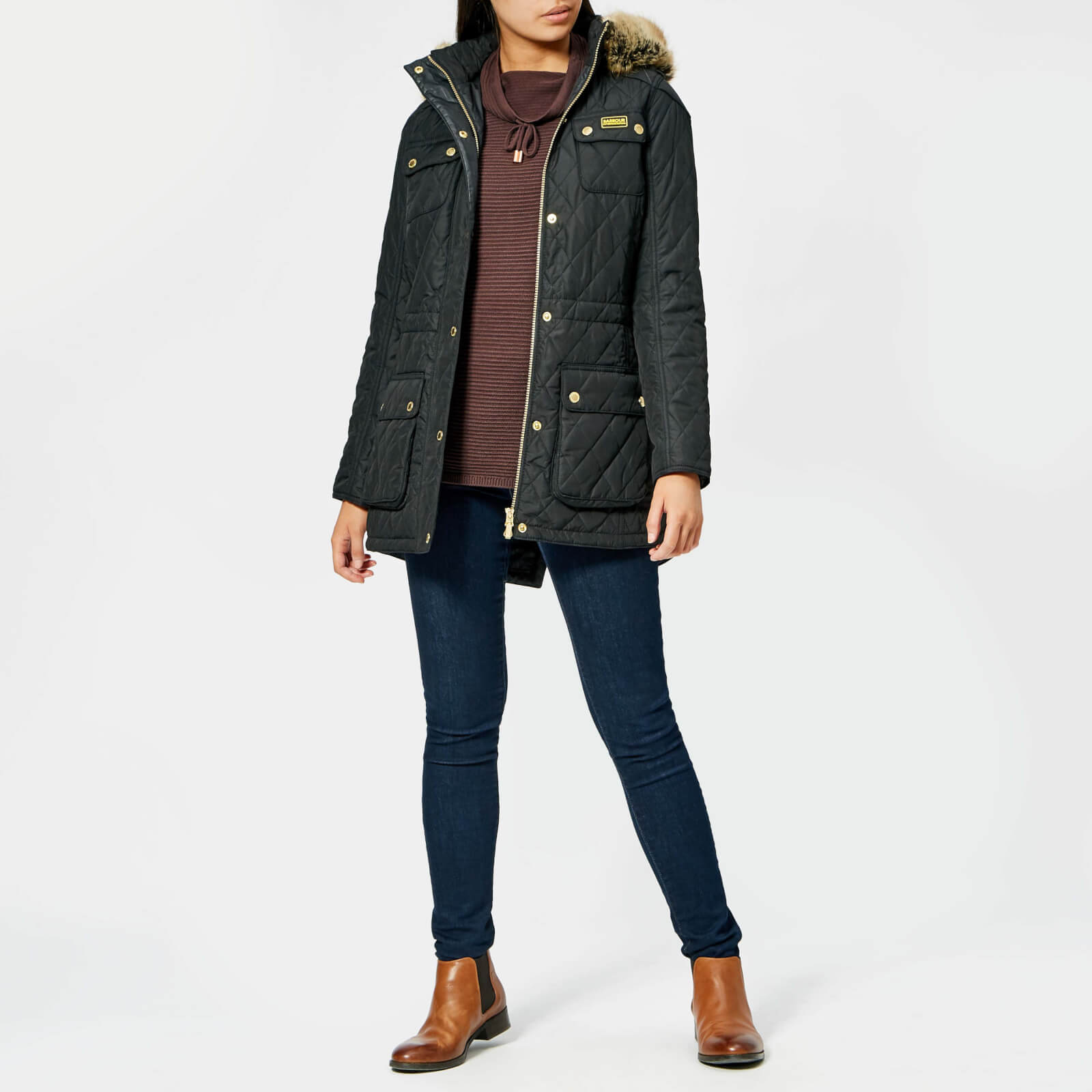 barbour enduro navy