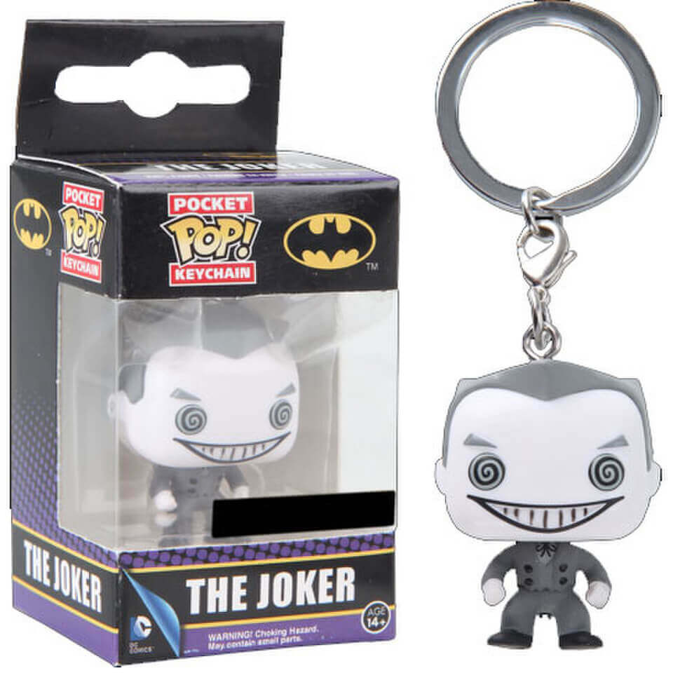 DC Comics Black and White Joker Funko Pop! Keychain