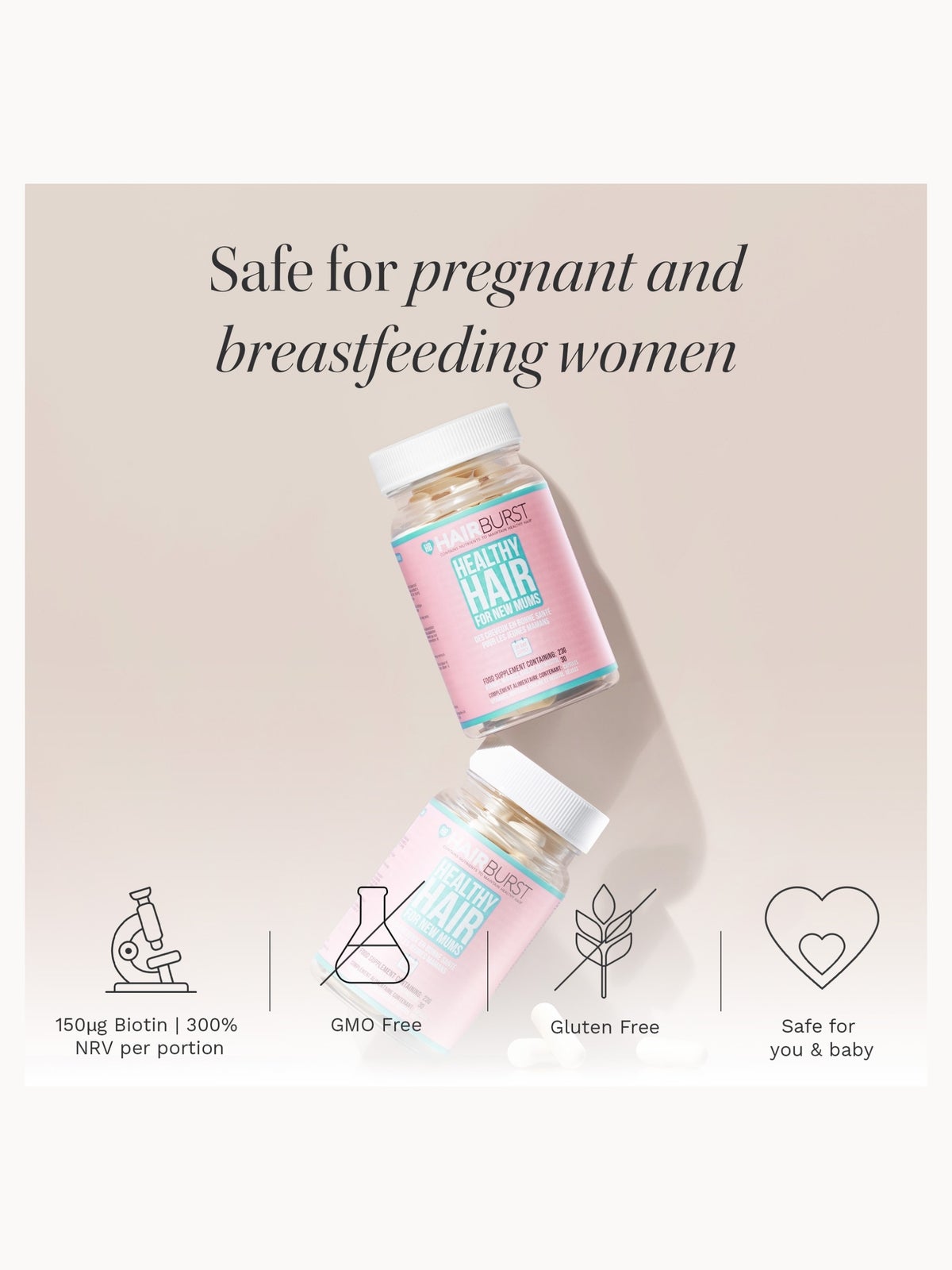 Hairburst Vitamins for New Mums - 30 capsules 2