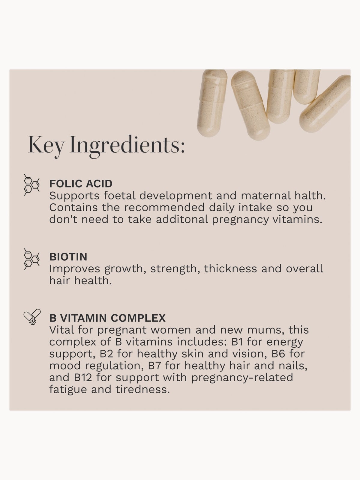 Hairburst Vitamins for New Mums - 30 capsules 4