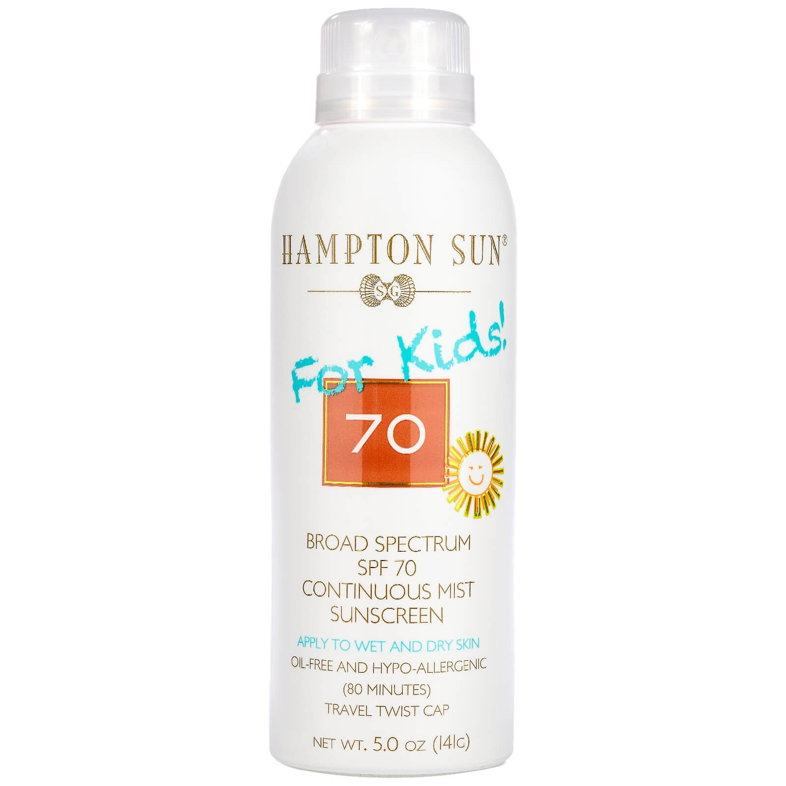 

Hampton Sun SPF 70 for Kids Continuous Mist Sunscreen