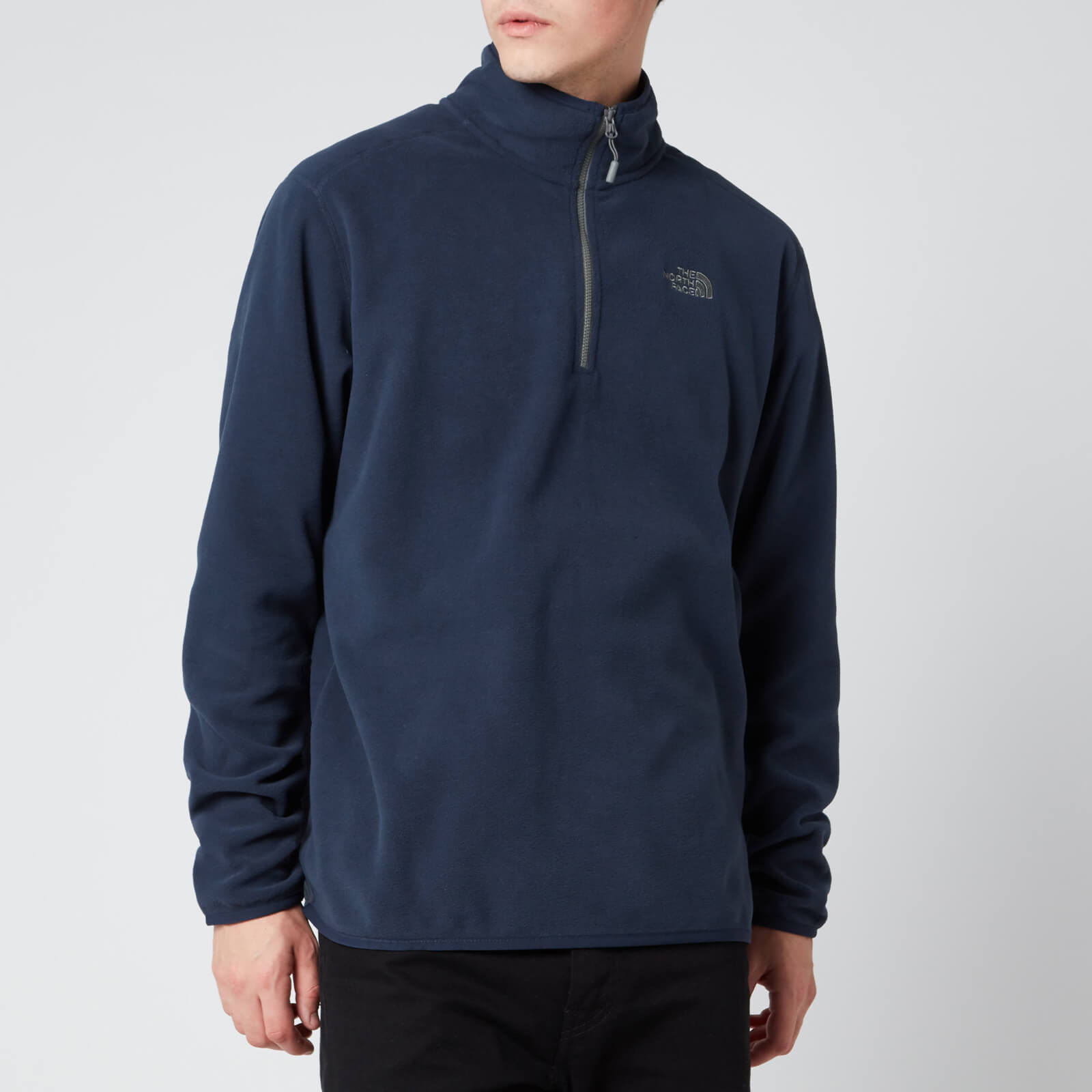 the north face men's 100 glacier half zip fleece