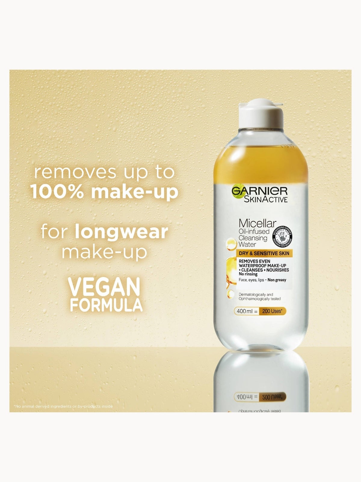 Garnier Micellar Water Oil Infused Facial Cleanser and Makeup Remover 400ml 3