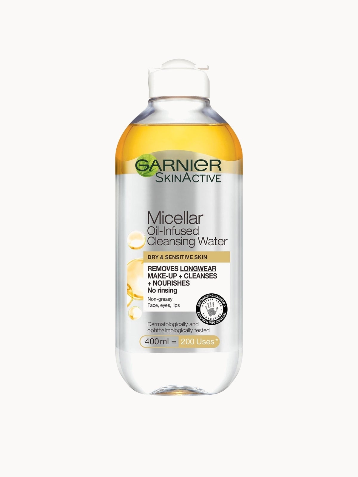 Garnier Micellar Water Oil Infused Facial Cleanser and Makeup Remover 400ml