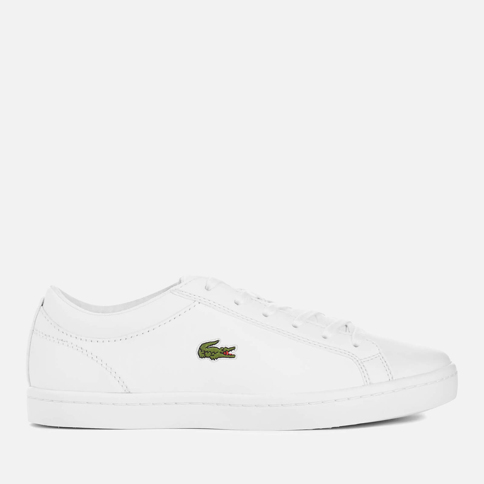 lacoste womens white leather trainers
