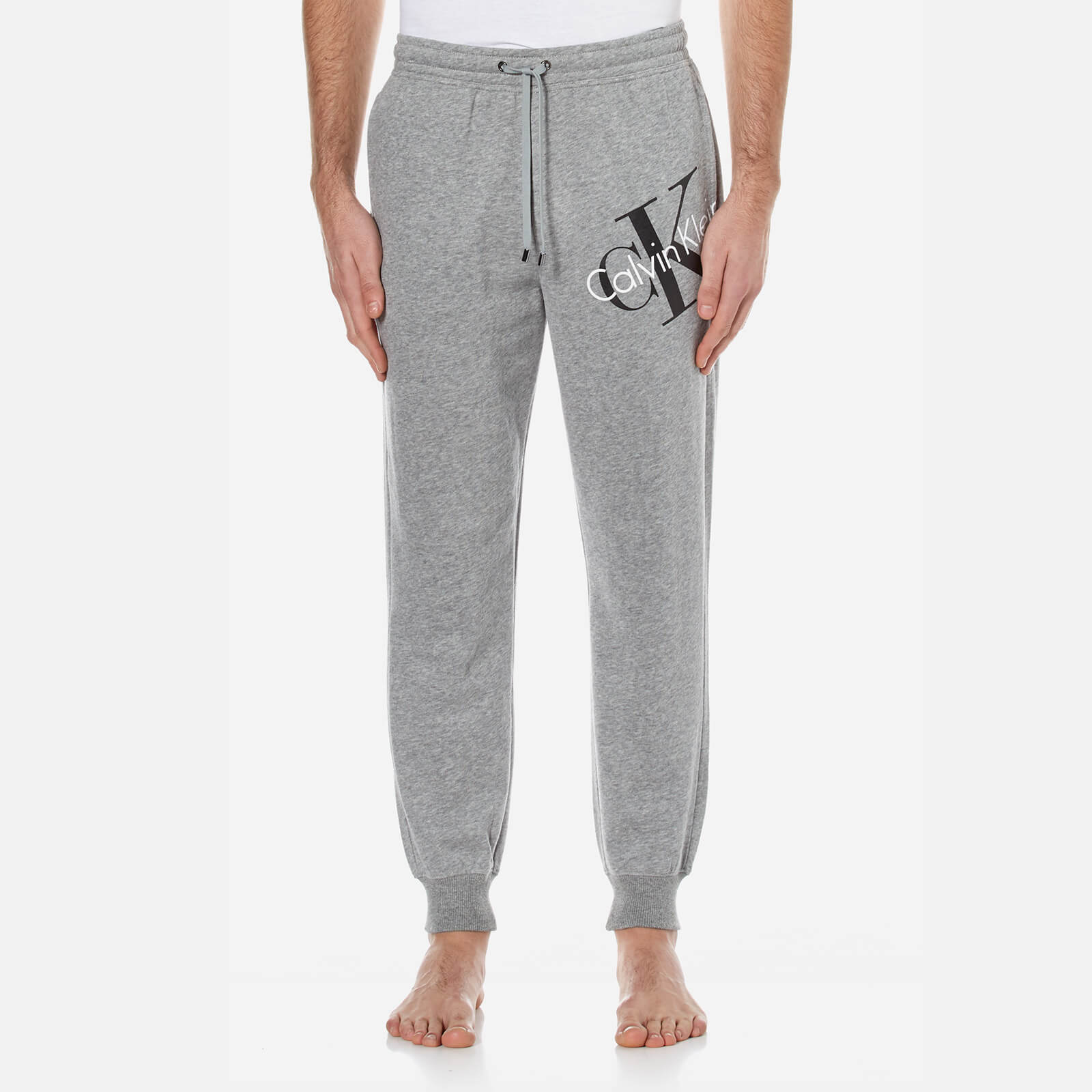 grey calvin klein joggers mens