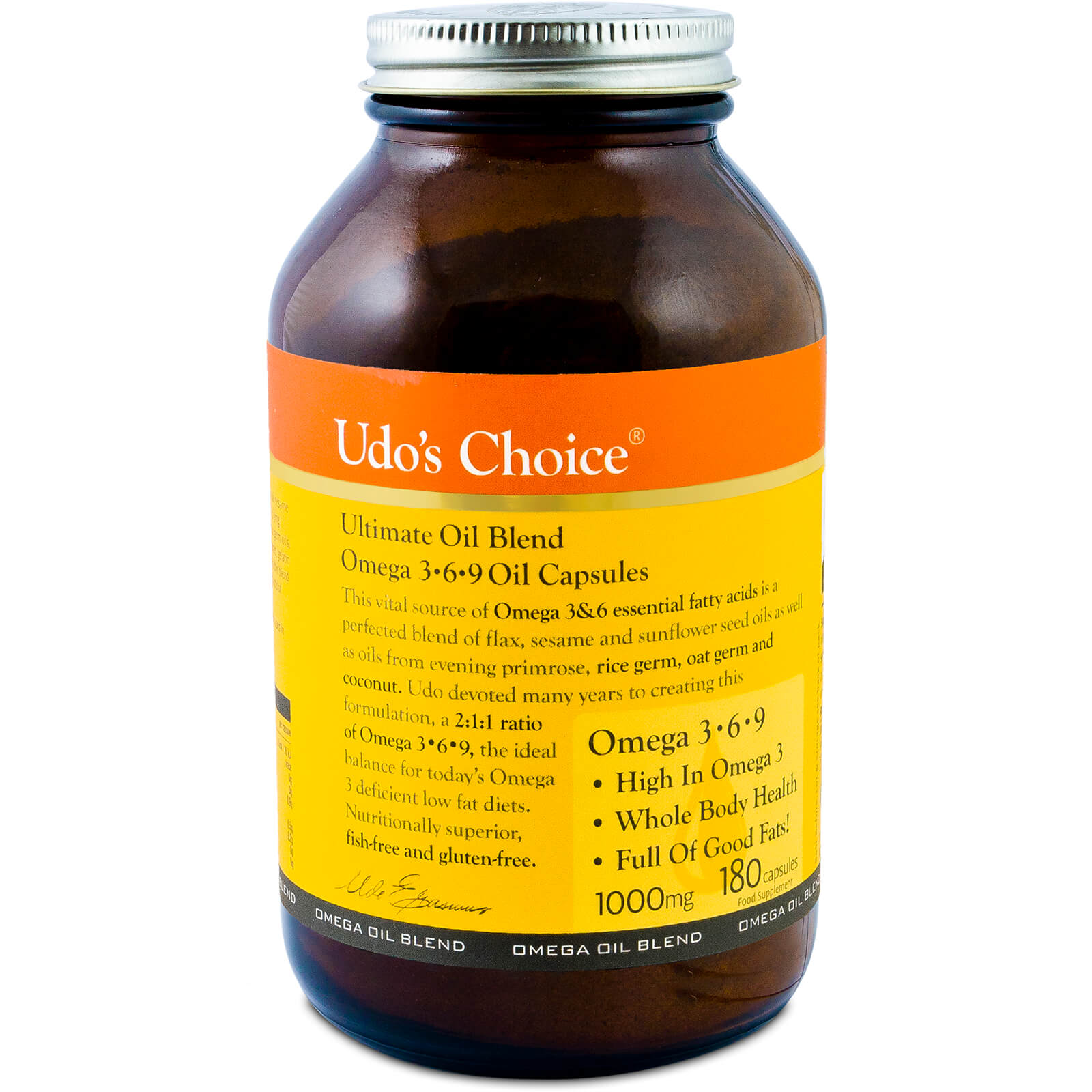 Udo's Choice Ultimate Oil Blend (1000mg) - 180 Caps