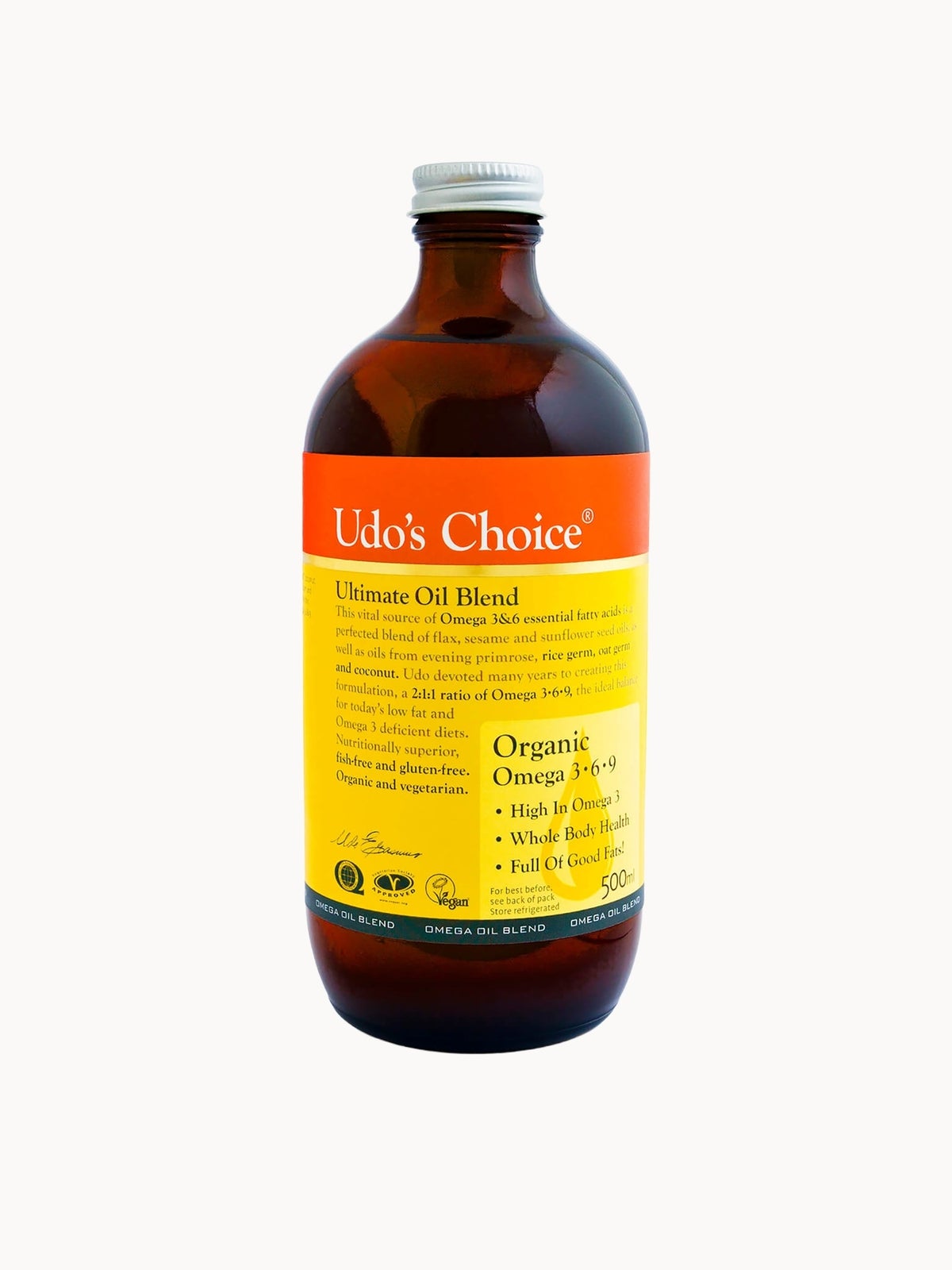 Udo's Choice Organic Ultimate Oil Blend (Various Sizes) - 500ml