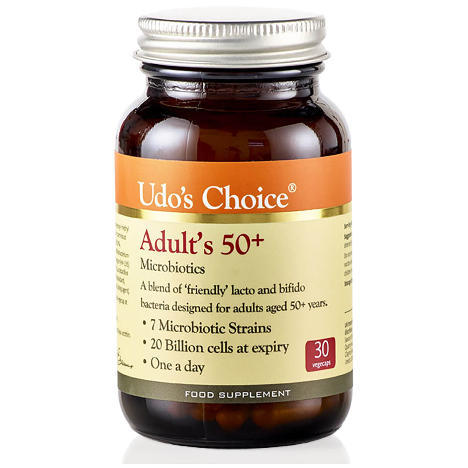 Udo's Choice Adult 50+ Blend Microbiotics - 30 Vegecaps
