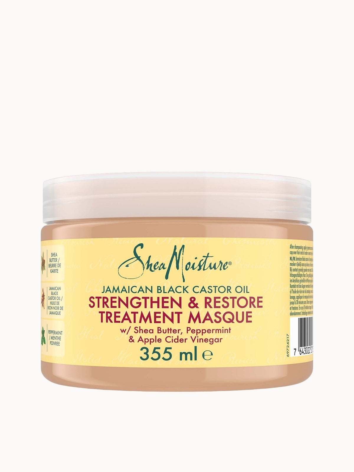 Shea Moisture Black Jamaican Castor Oil Strengthen And Restore Treatment Masque 326Ml - Image 6