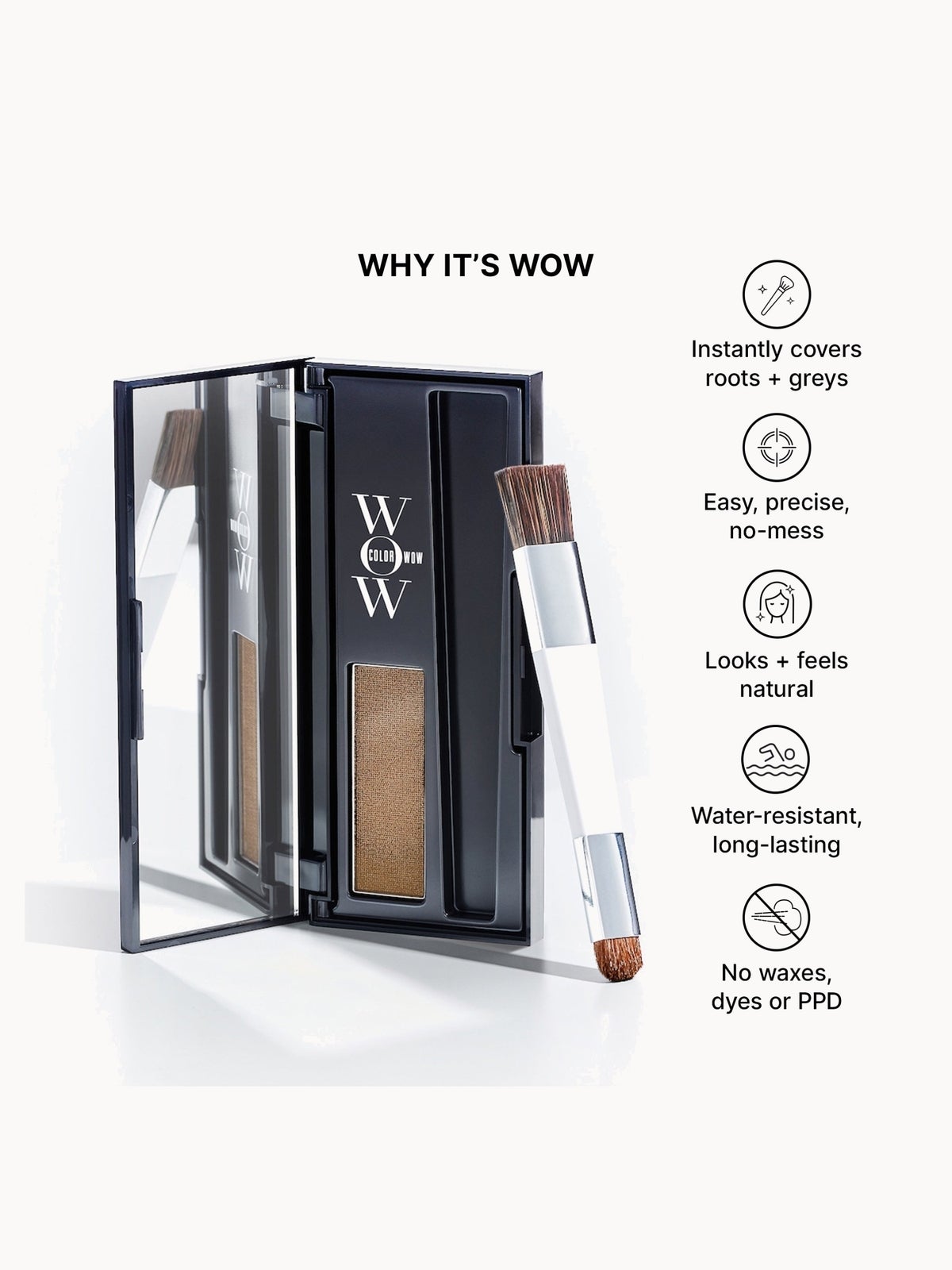 Color Wow Root Cover Up 1.9g (Various Shades) - Medium Brown 3
