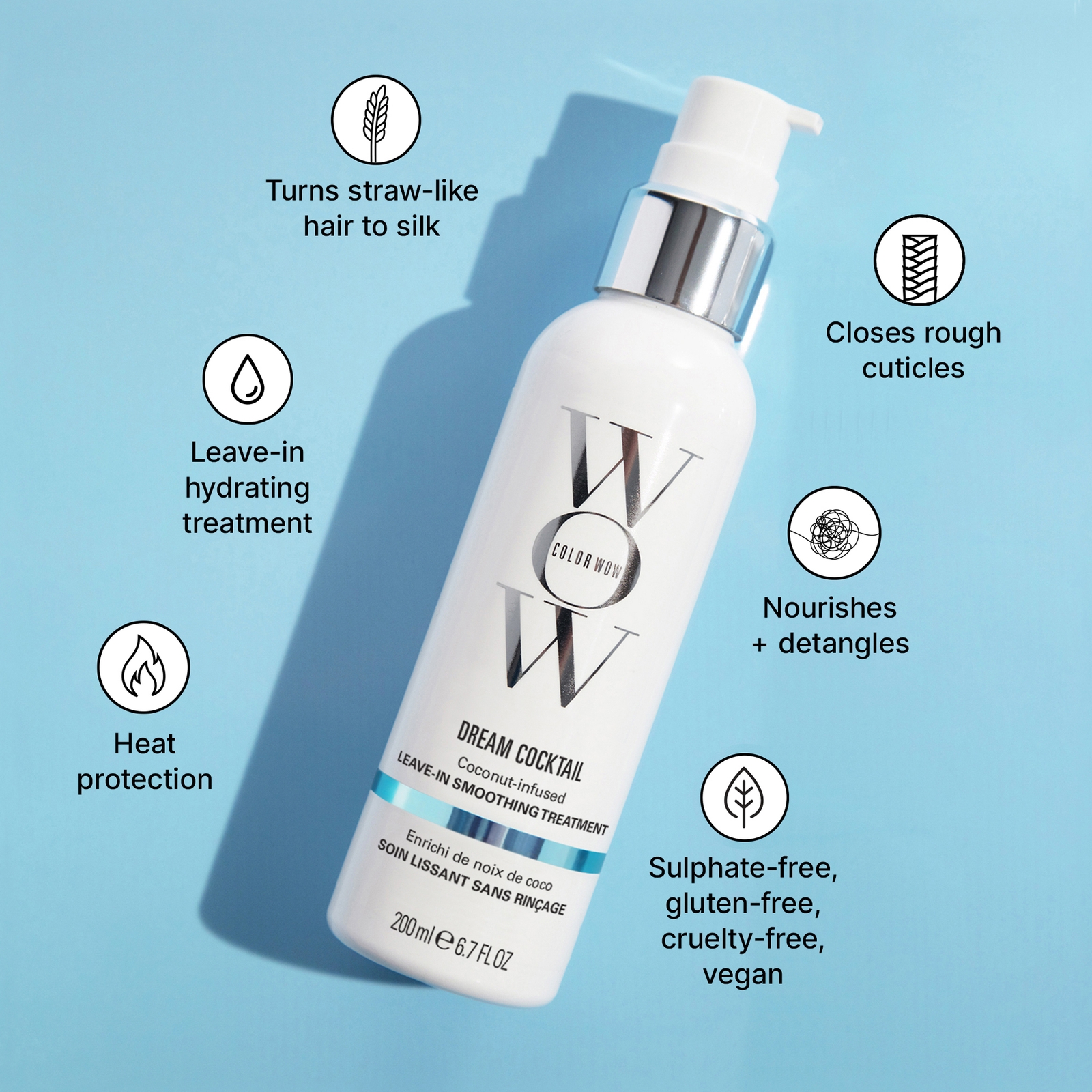 Color Wow Dream Cocktail Coconut-Infused Leave-in Treatment 200ml Color Wow Dream Cocktail Coconut-Infused Leave-in Treatment 200ml