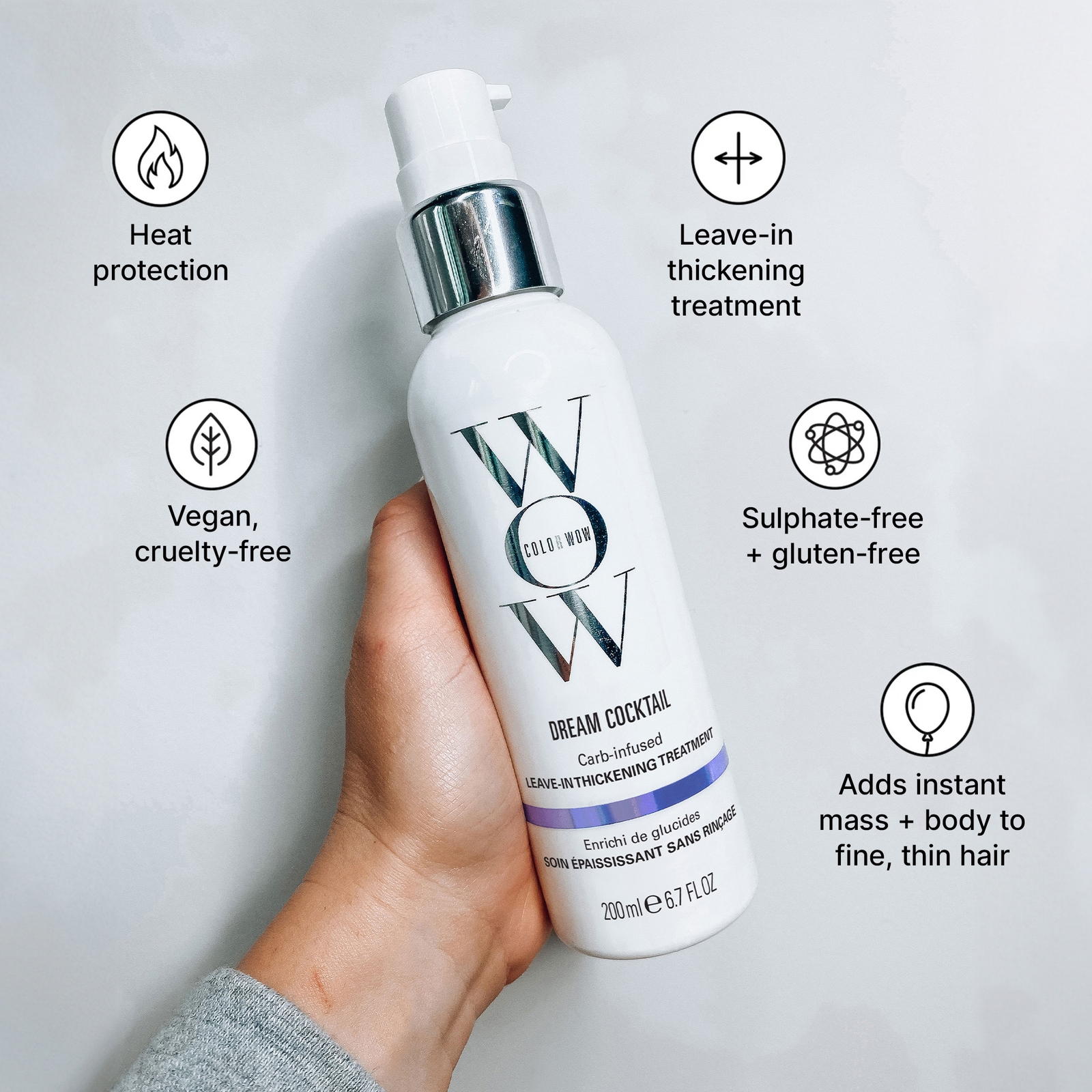 Color Wow Dream Cocktail Carb-Infused Leave-in Treatment 200ml Color Wow Dream Cocktail Carb-Infused Leave-in Treatment 200ml