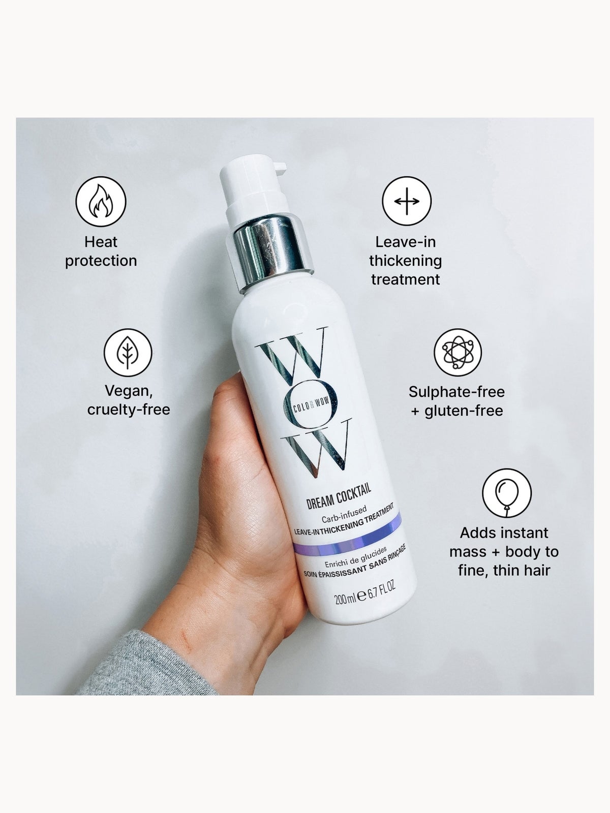 Color Wow Dream Cocktail Carb-Infused Leave-in Treatment 200ml 4