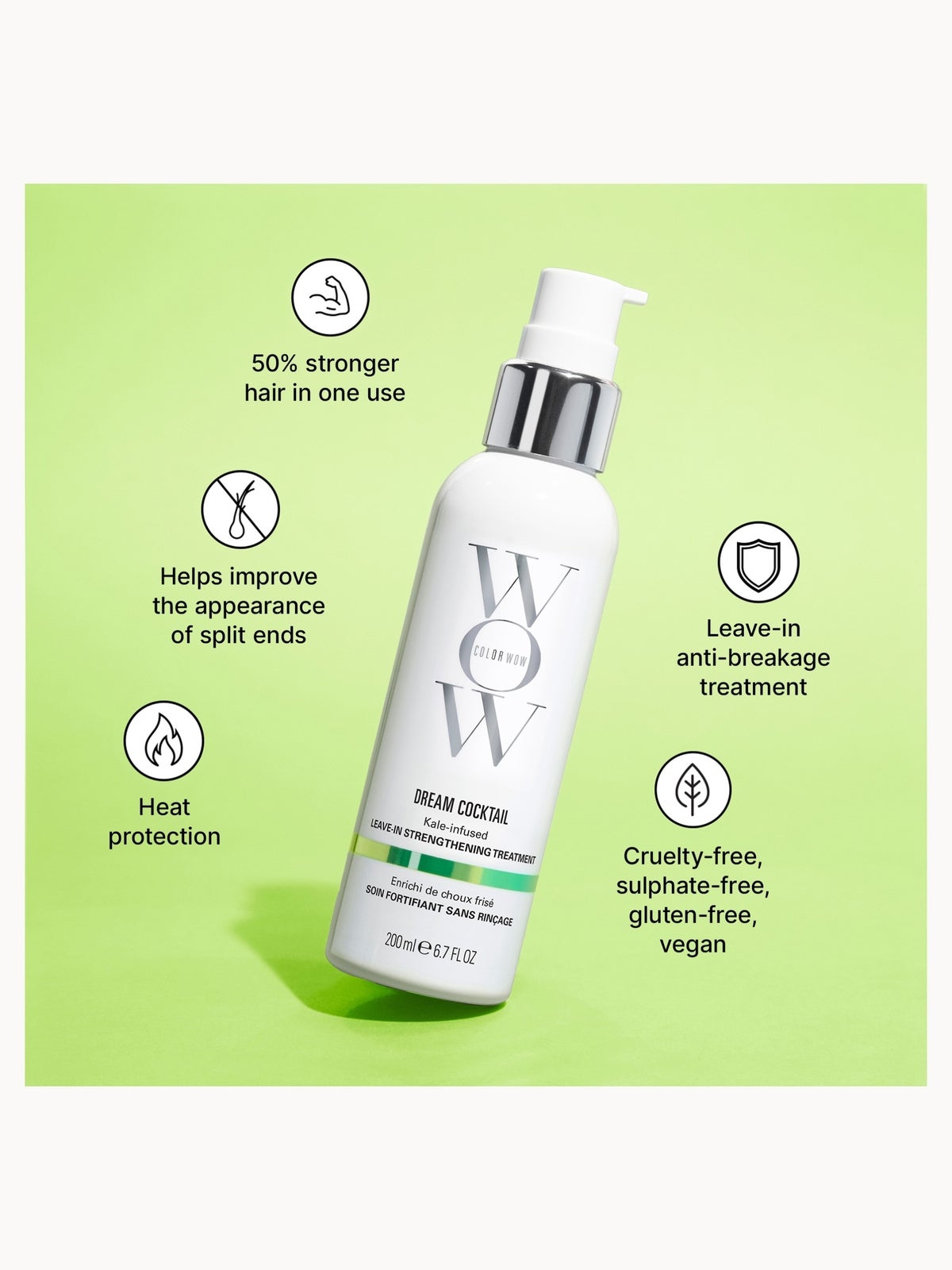 Color Wow Dream Cocktail - Kale Infused 200ml 4
