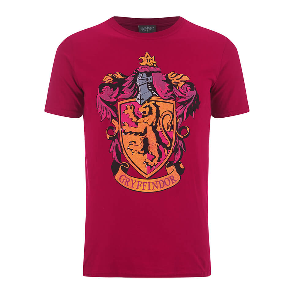 Harry Potter Men's Gryffindor Shield T-Shirt - Red - L