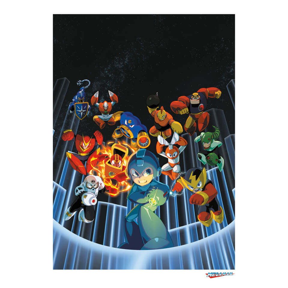 Mega Man Limited Edition Giclee Art Print - Timed Sale