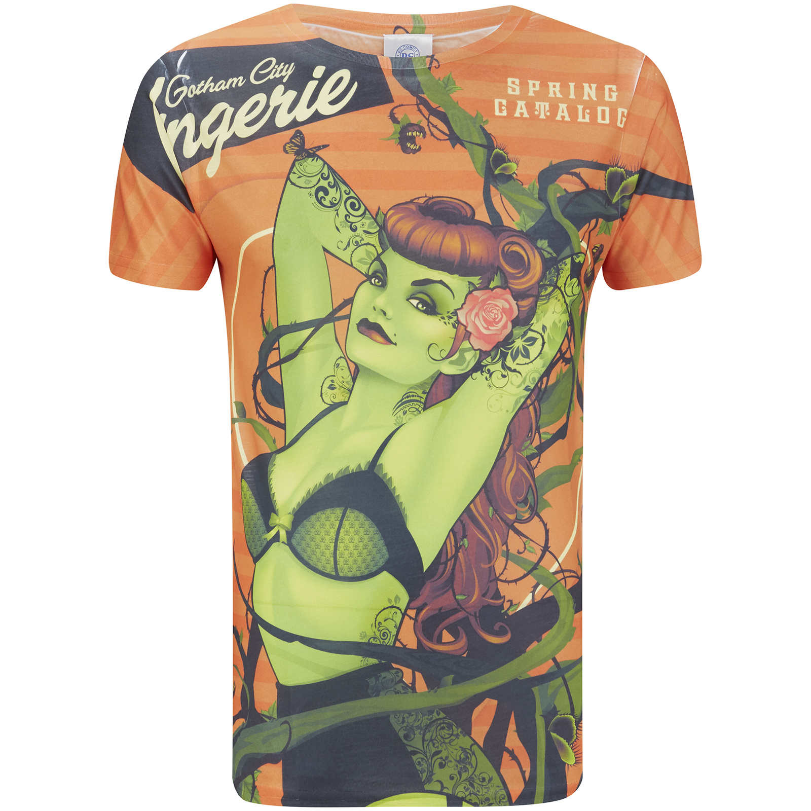 T-Shirt Homme DC Comics Bombshell Poison Ivy - Rouge - L - Rouge