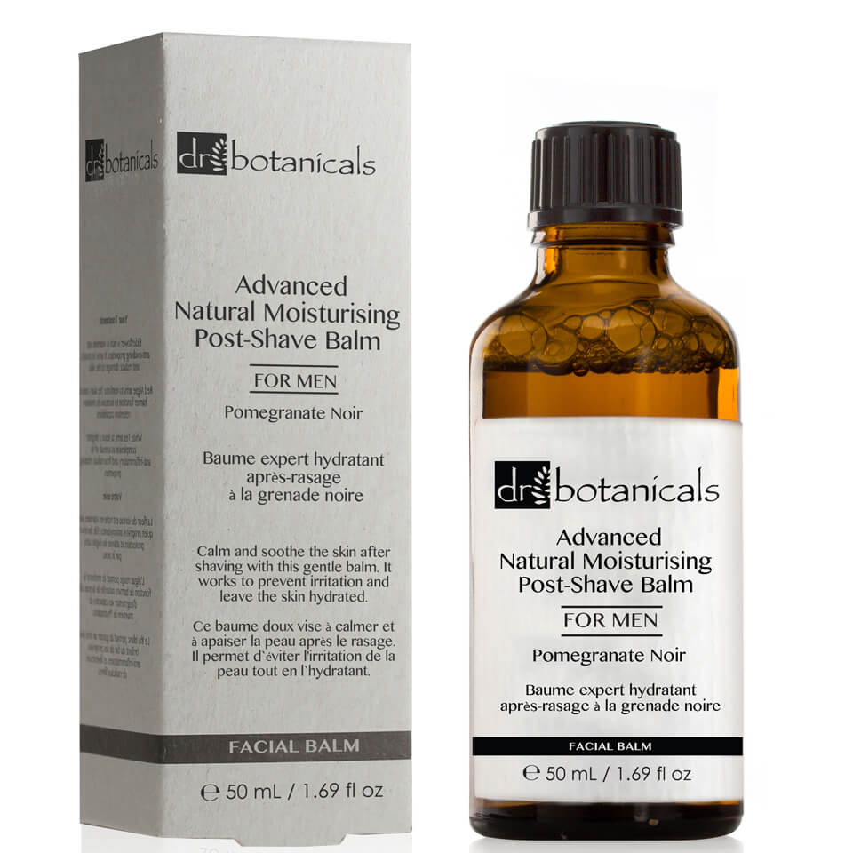 

Dr Botanicals Pomegranate Noir Advanced Natural Moisturising Post-Shave Balm For Men 50ml