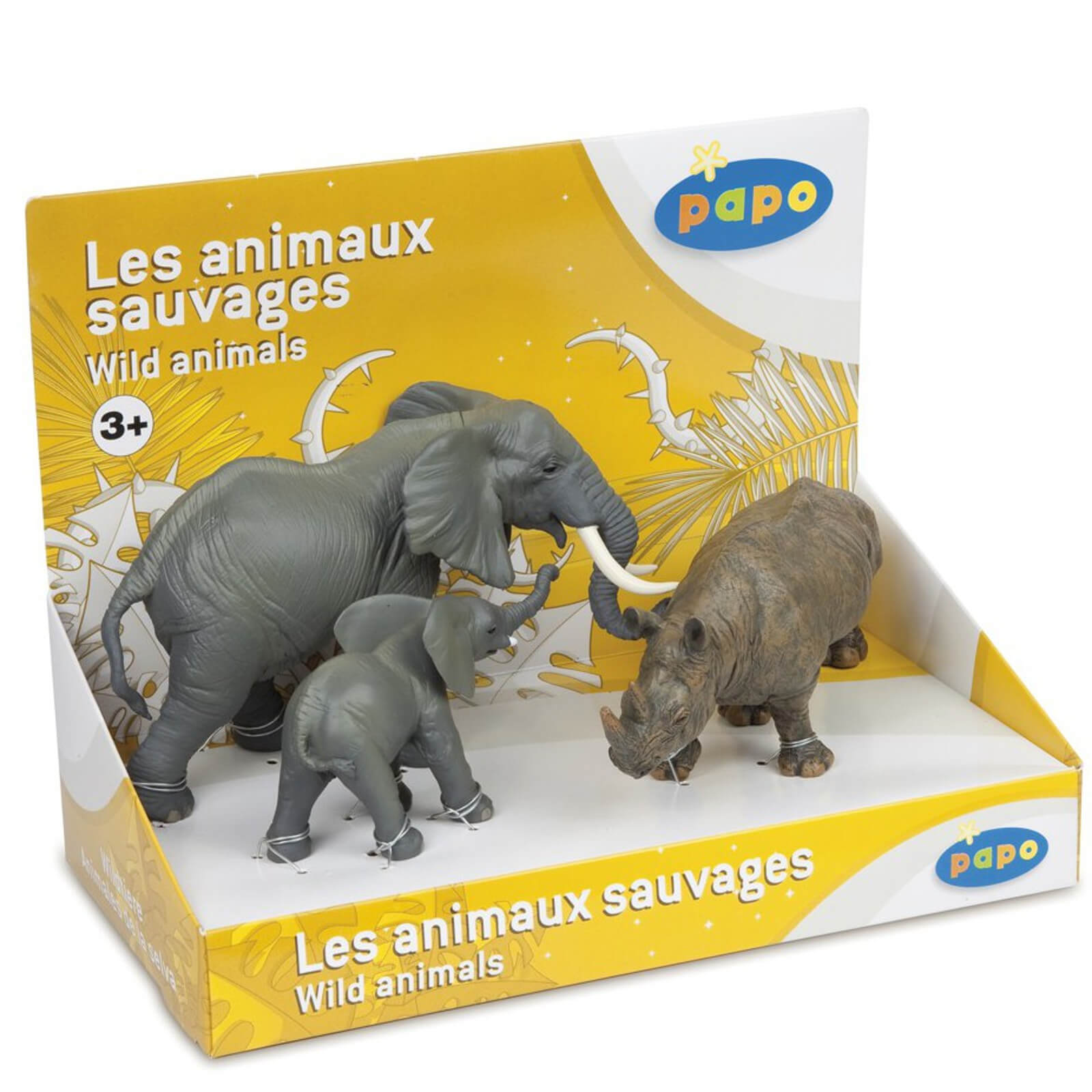 Papo Wild Animal Kingdom: Display Box Wild Animals 3 (3 Figurines)