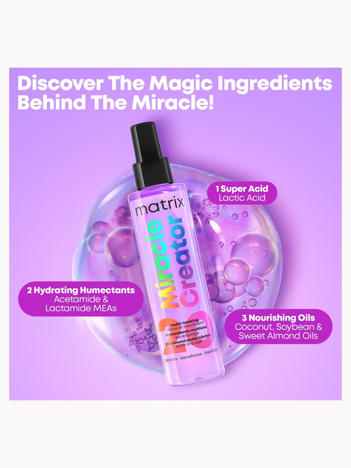 Matrix Total Results Miracle Creator Multi-Tasking 20 Benefits Treatment Spray for All Hair Types 190ml, photo 4