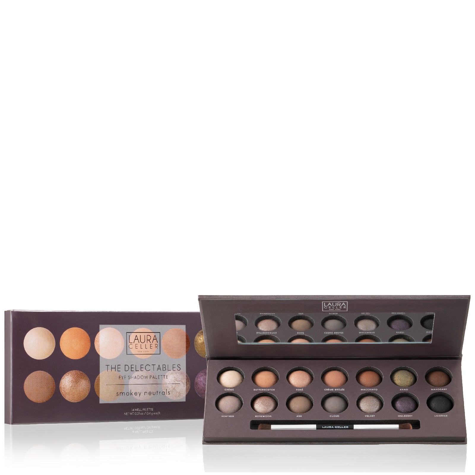 Laura Geller The Delectable Eyeshadow Palette with Brush - Smokey Neutrals