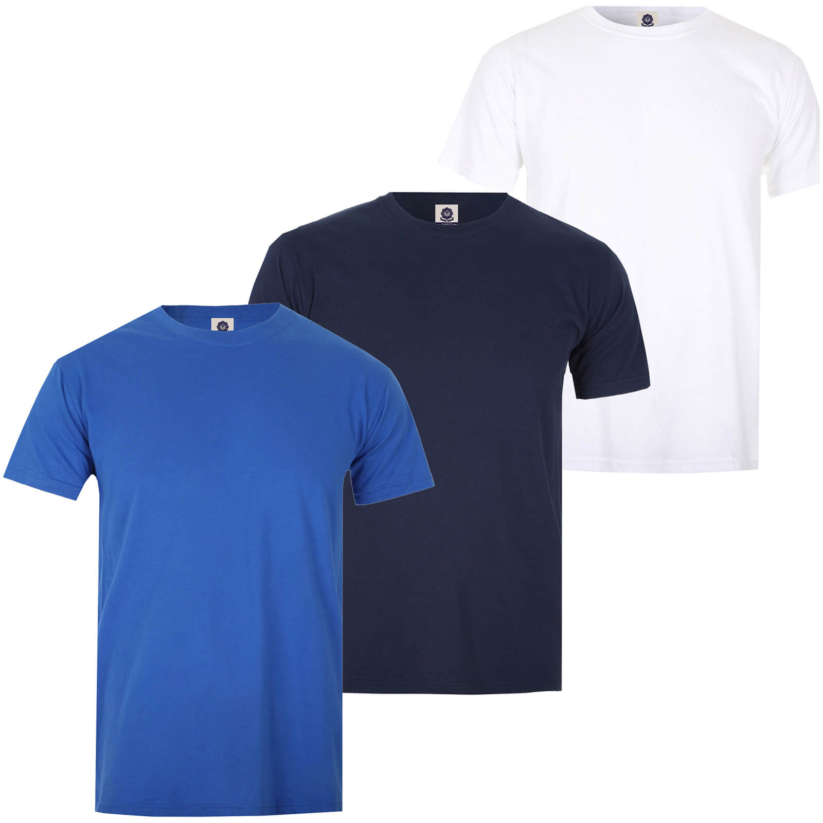 Varsity Team Players Men's T-Shirt 3 Pack - Royal/Navy/White - L