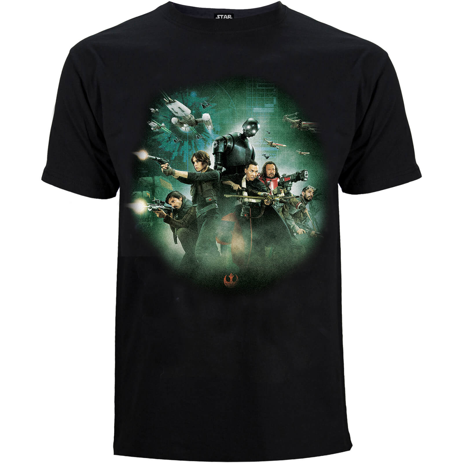 Star Wars Rogue One Men's Group Battle T-Shirt - Black - M
