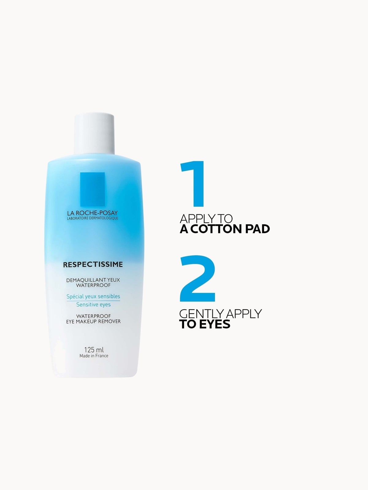 La Roche-Posay Toleriane Respectissime Waterproof Eye Make-Up Remover 125ml 3