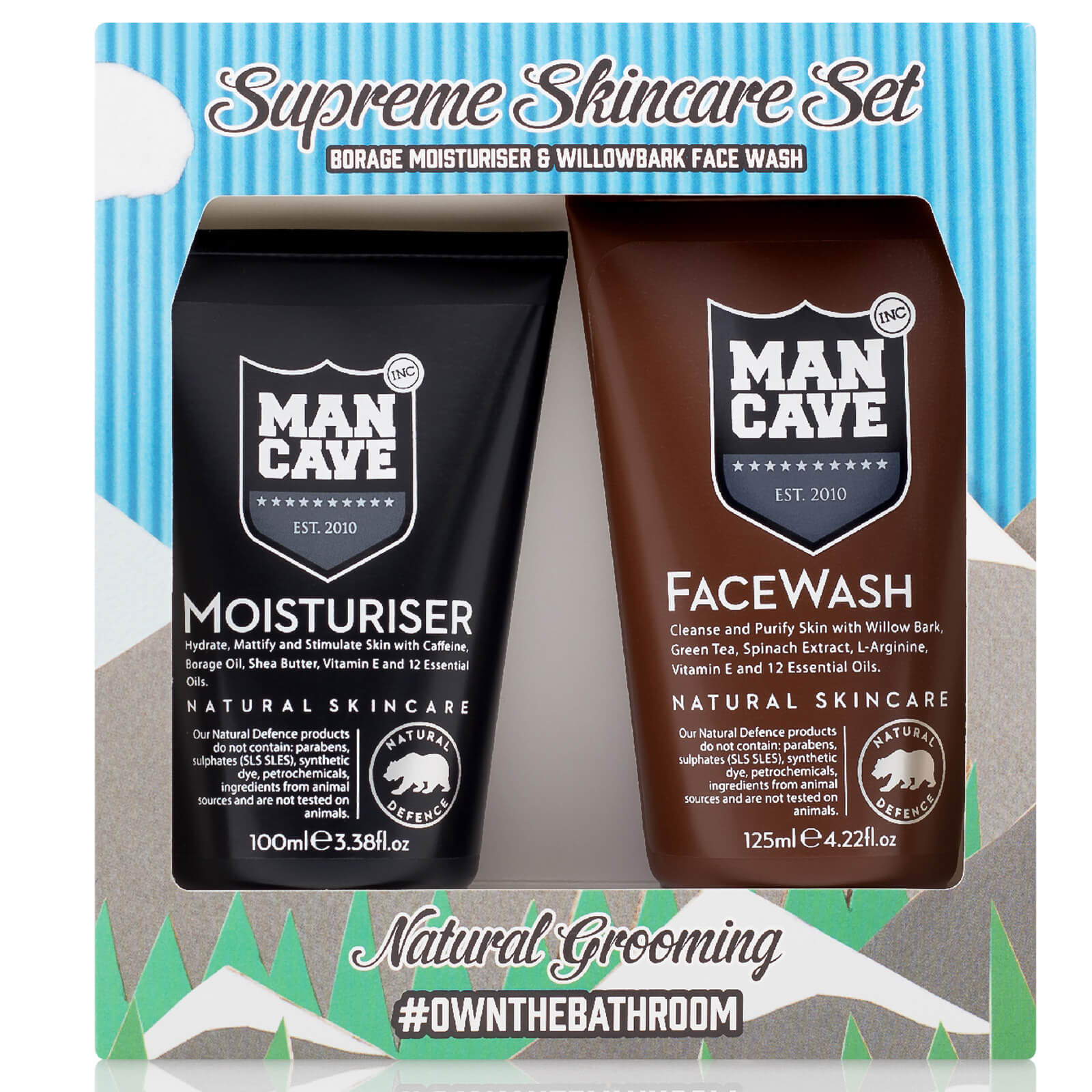 

ManCave Supreme Skincare 2 Part Gift Set