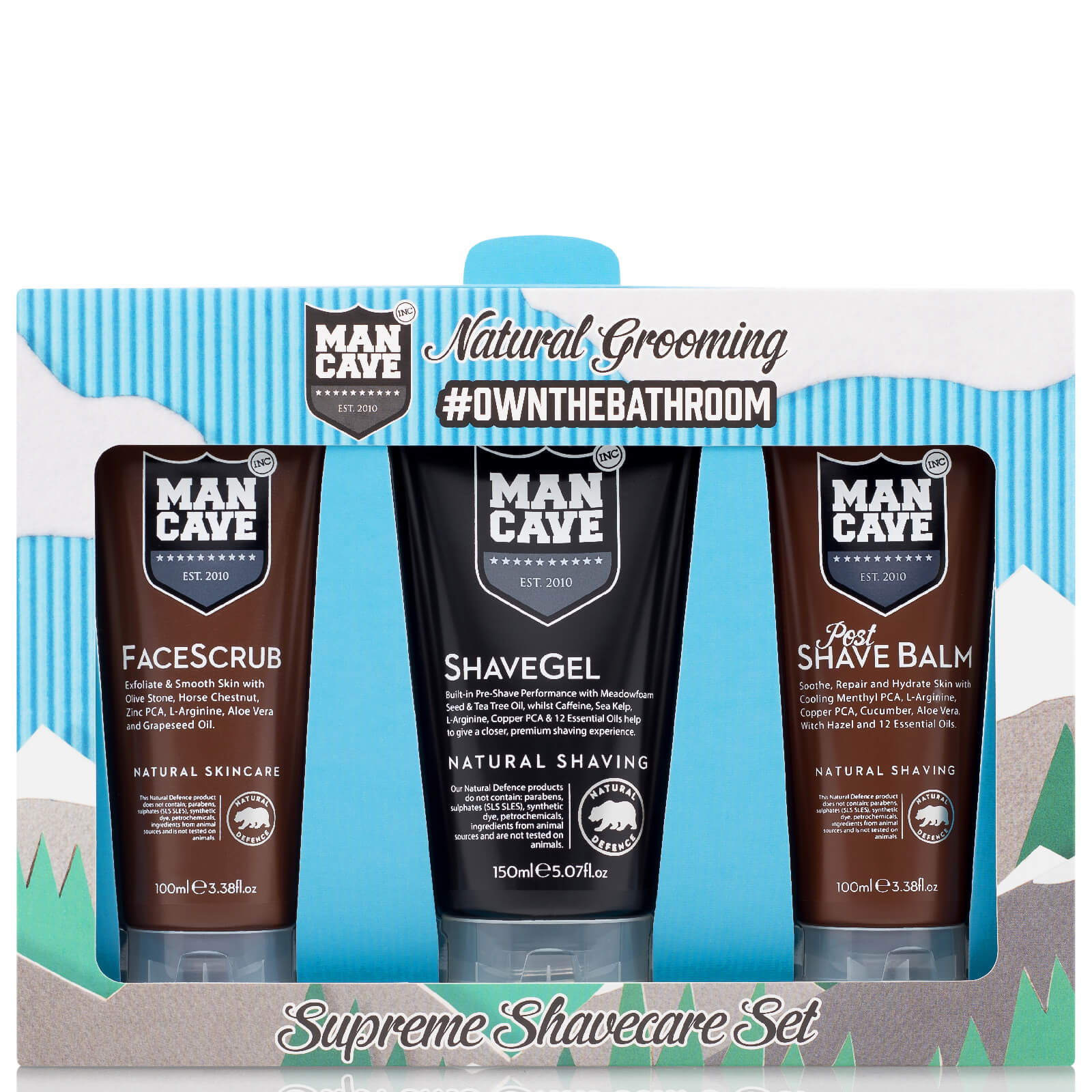 

ManCave Supreme Shavecare 3 Part Gift Set