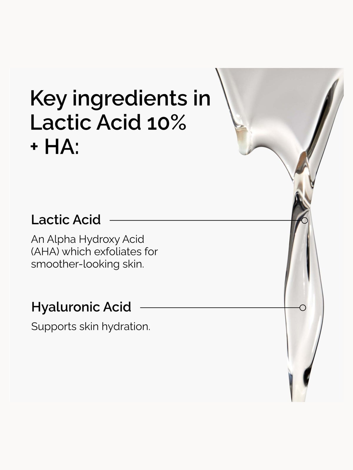 The Ordinary Lactic Acid 10% + HA 2% Superficial Peeling Formulation 30ml 4