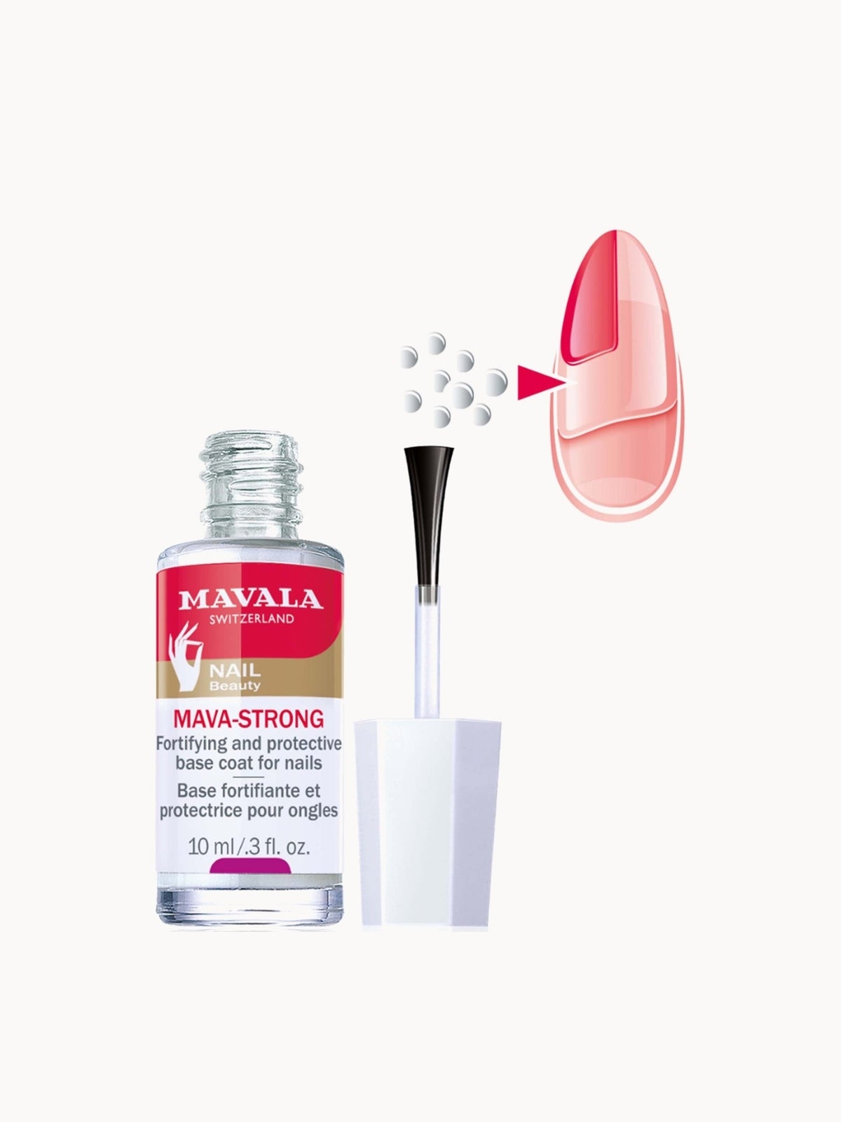 Mavala Nail Care Mava-Strong Fortifying and Protective Base Coat 10ml