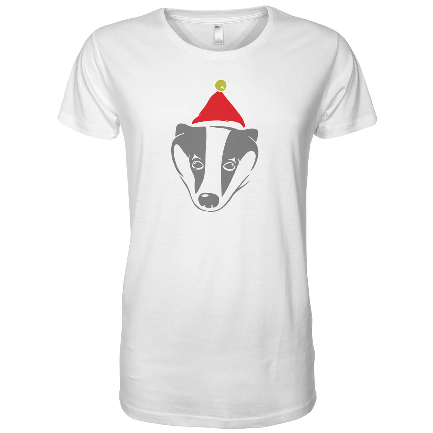 Badger with Santa Hat Men's T-Shirt - S