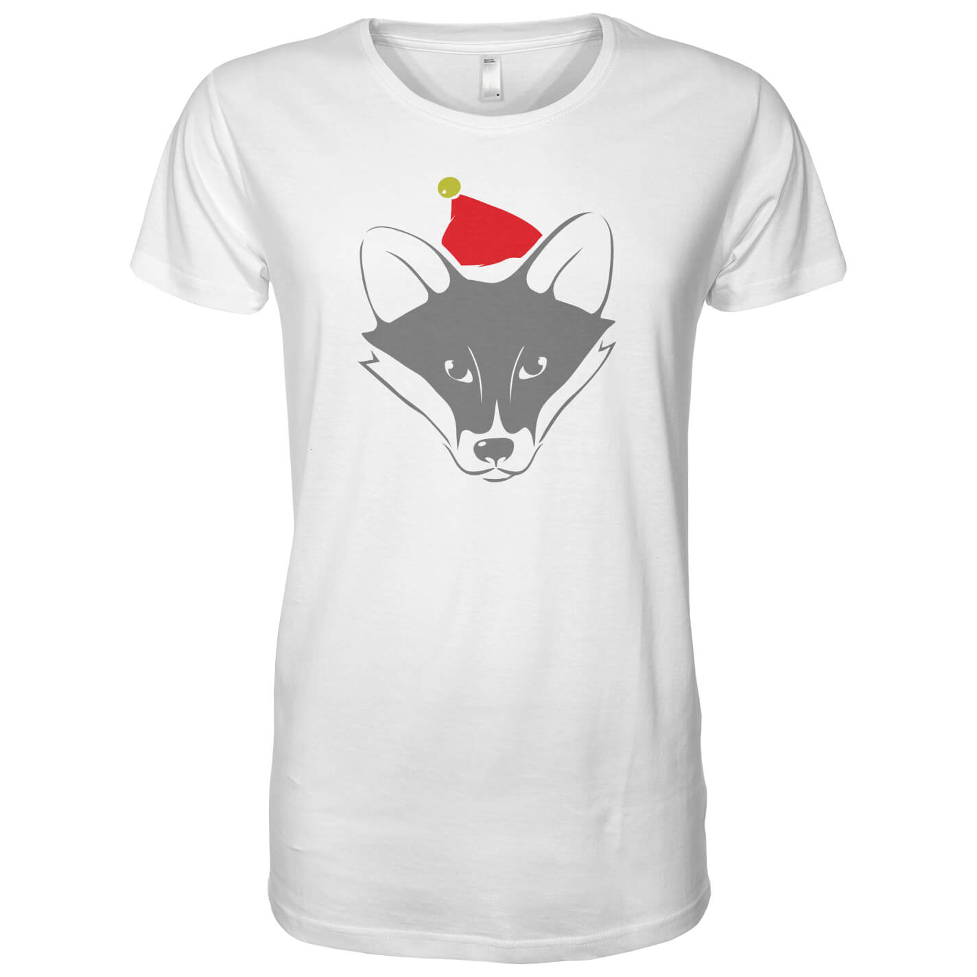 Fox with Santa Hat Men's T-Shirt - S