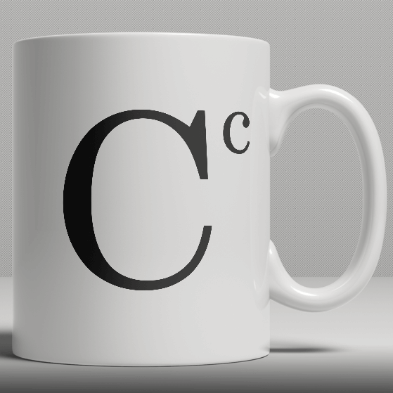 Alphabet Ceramic Mug - Letter C