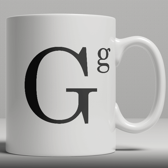 Alphabet Ceramic Mug - Letter G
