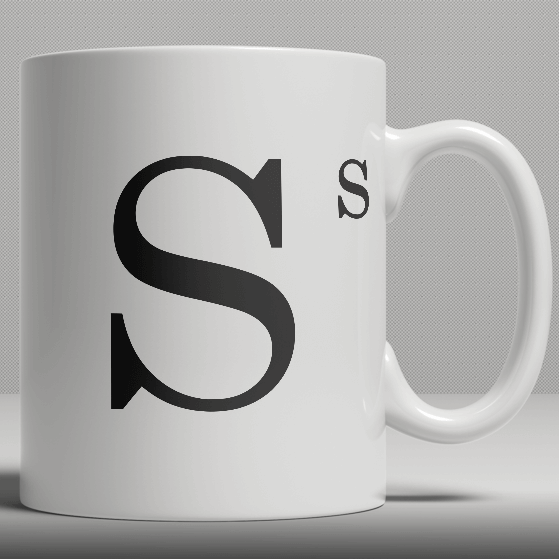 Alphabet Ceramic Mug - Letter S