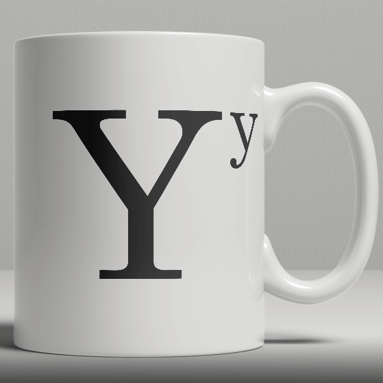 Alphabet Ceramic Mug - Letter Y